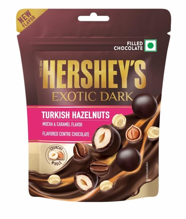 Hersheys Exotic Dark Turkish Hazelnut Mocha & Caramel Chocolate 26.2g (B0CPBL1V25) Amazon Price History, Amazon Price Tracker