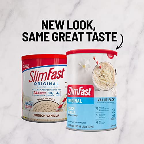 Slimfast Meal Replacement Powder, Original French Vanilla, Weight Loss Shake Mix, 10G Of Protein, 22 Servings (Packaging May Vary) #TOP5