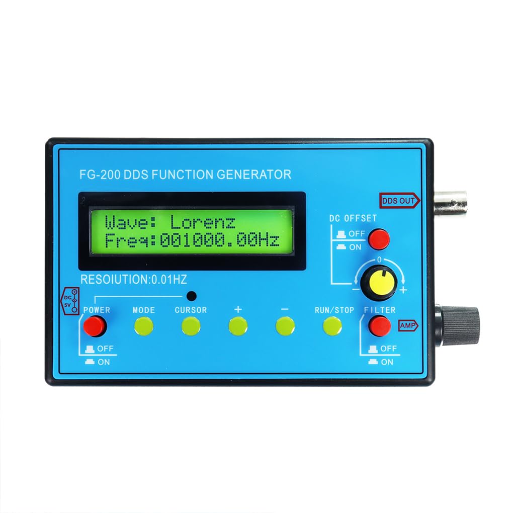 Genere varias formas de onda con el módulo generador de señales DDS FG-200 Onda sinusoidal/cuadrada/triangular/Schumann, Versión estándar