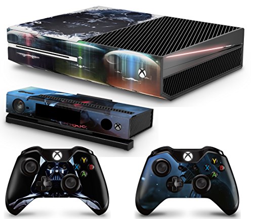 GNG DV Console Skin Decal Sticker + 2 Controller Skins compatible with Xbox One & Kinect