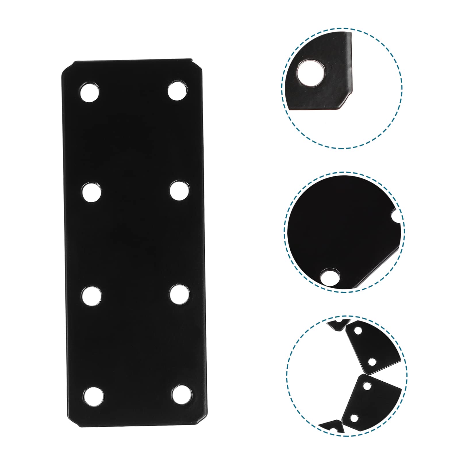 CIYODO Metal Straight Brace Metal Fixing Plate Reinforcement for Wood Furniture
