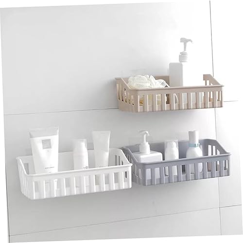 Miniatura 7 de Cabilock Estante de almacenamiento de 3 piezas Estante de almacenamiento Estante de baño Cesta de almacenamiento Organizador de ducha Soporte de