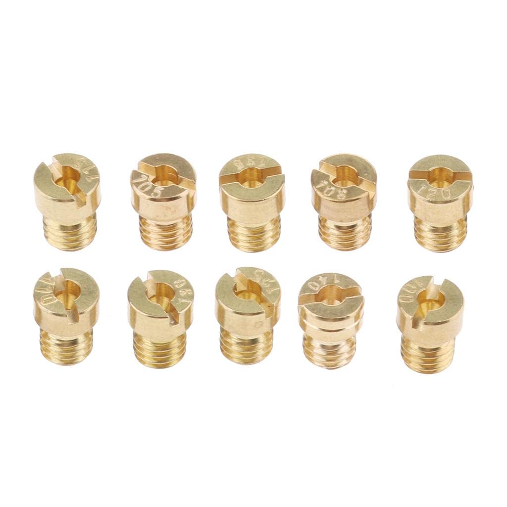 Club Bollywood®M5 Motorcycle Main Jet Kit Carburetor 100-140 10 Size Injector Nozzle| Fuel Injectors & Main Jets| Fuel Injectors & Main Jets| Motors|• Motors|10 Pieces Carburettor Main Jet-image-29