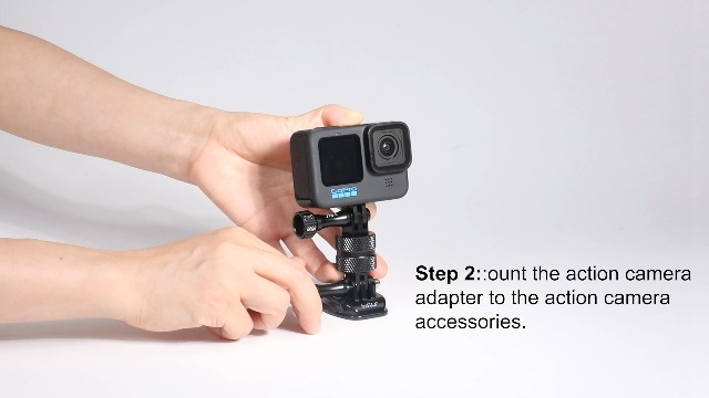 Adaptateur Vertical GoPro HSU - Aluminium CNC 90° | Trou 1/4" Et Griffe Froide Pour Hero 13-3