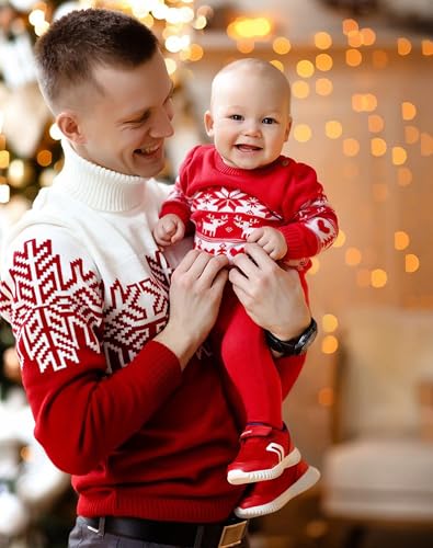Kids Women Men Christmas Sweater Family Matching Outfits for Holiday Party Knitted Pullover Dress2