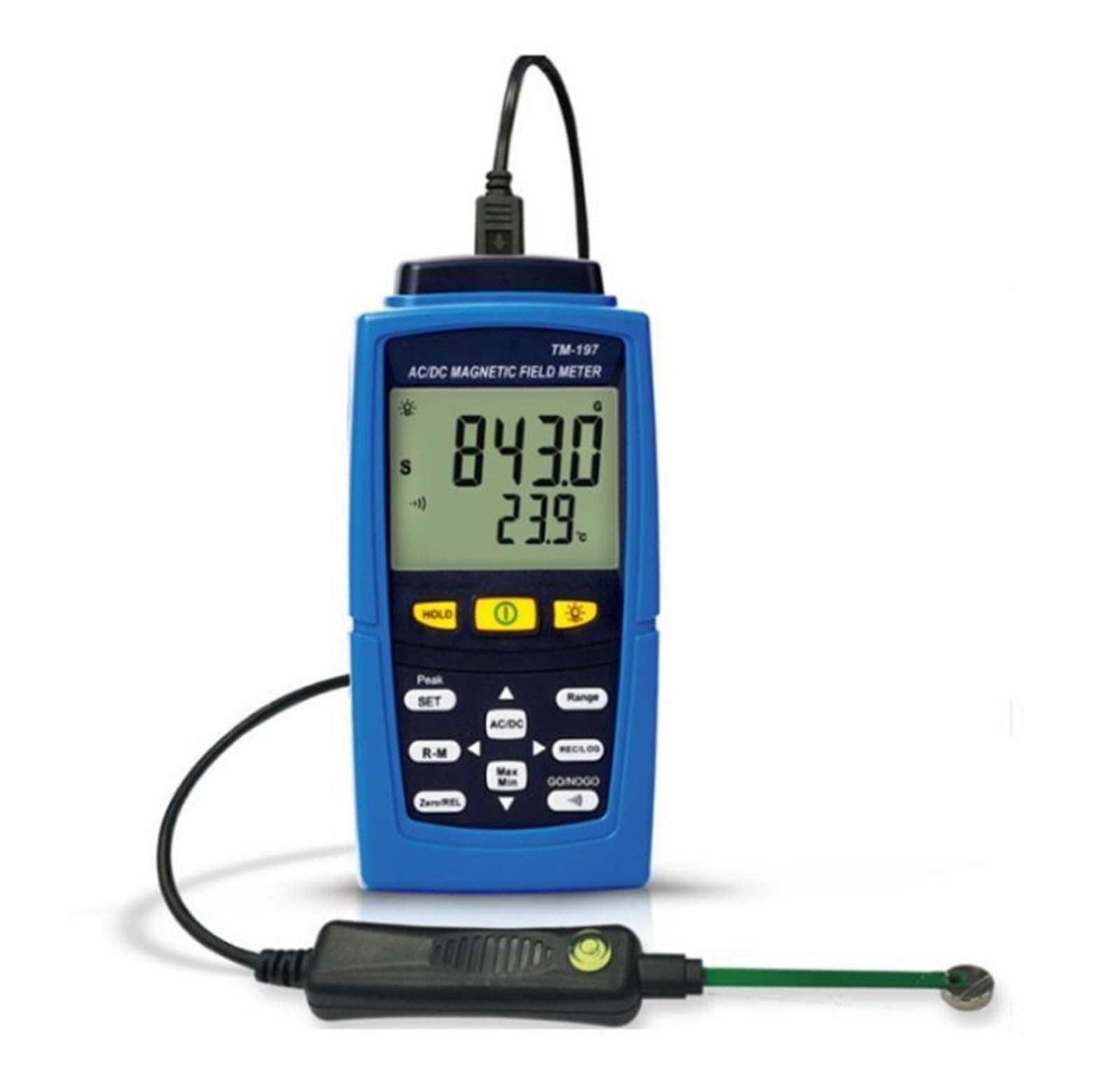 TM-197 TM197 AC/DC Gaussmeter Magnetometer Magnetic Field Strength Meter for Industrial Inspection
