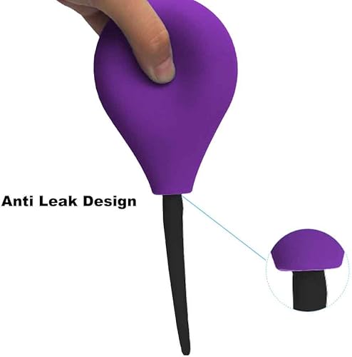 Miniatura 4 de Bombilla de enema rectal para hombres  Ducha anal para mujeres, libre de BPA y ftalatos, reutilizable, limpiador clyster vaginal o anal con boquilla