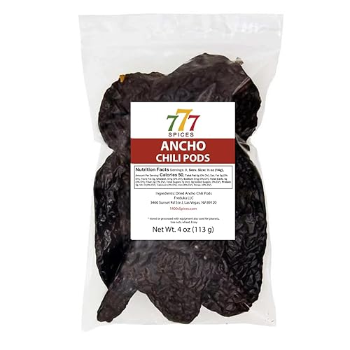 Pimientos enteros secos poblano de 4 onzas, vainas de chile para auténtica comida mexicana, Chile Seco