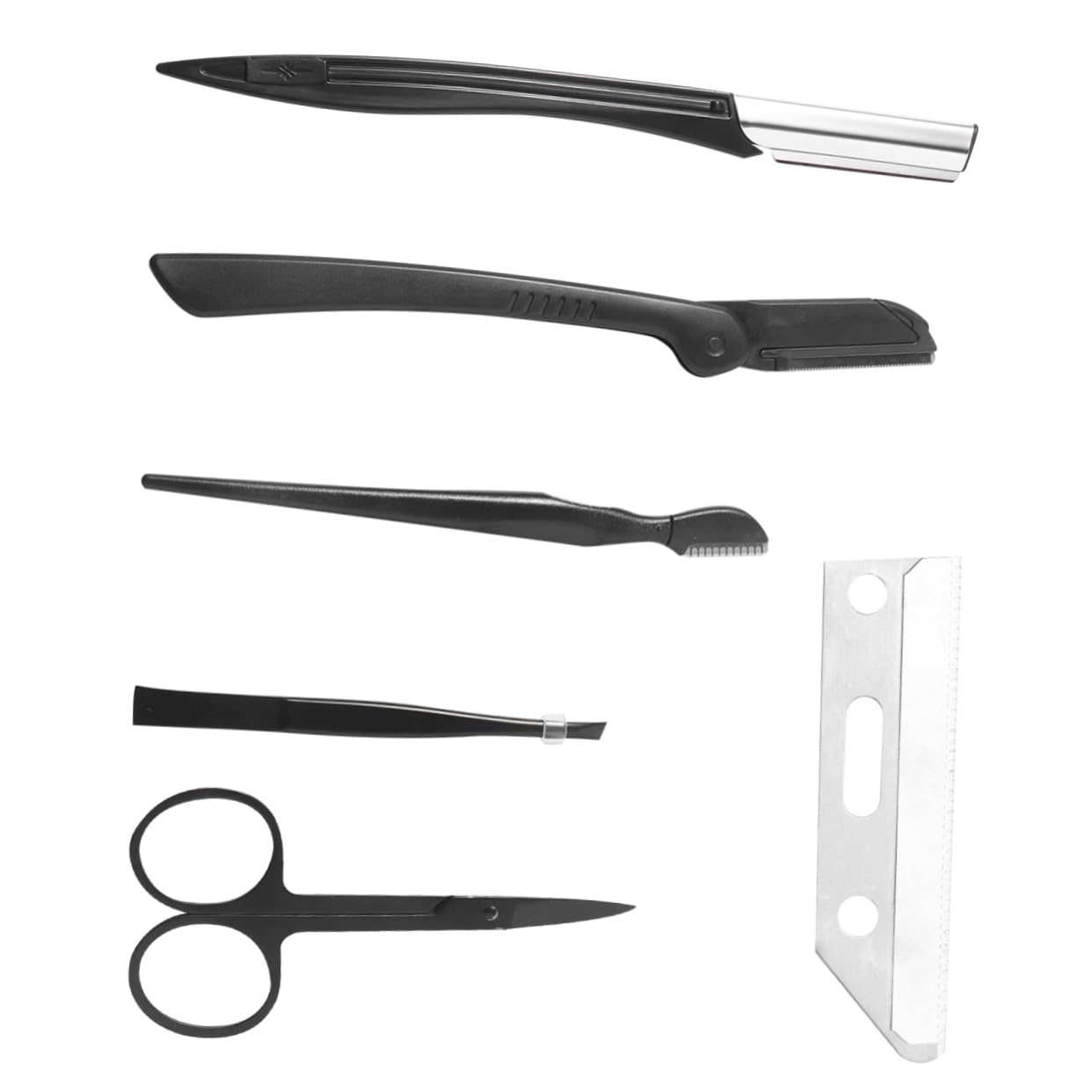 Didiseaon Complete Eyebrow Grooming Kit Razor Comb Shaper Durable for Daily Use Travel-Friendly