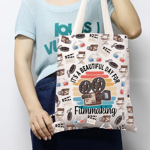 Bolso tote para directores de cine: 'Es un hermoso día para hacer cine' — regalo para cineastas y videógrafos miniatura 2