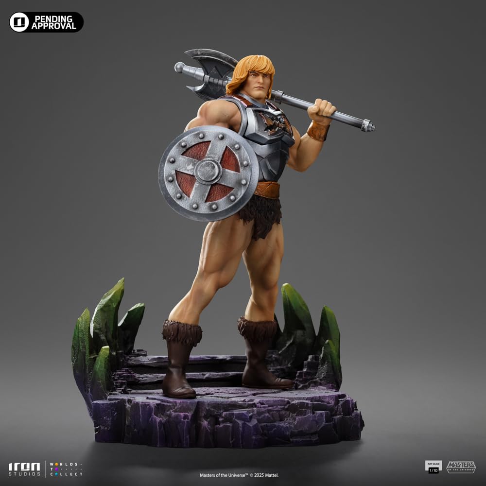 Iron Studios Estatua coleccionable a escala 1/10 He Man (versión Battle Armade) - Masters of The Universe Polystone Resin Multicolor 23.1 cm
