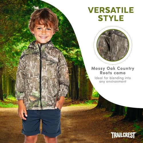 Mossy Oak Kid's Insulated Camo Jacket – Country Roots Pattern – Quilted Lining, Cotton Twill Shell, Cold Weather Work Jacket 5