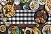 Buffalo Check Plaid Table Runner 14x72 Inches, Black and White