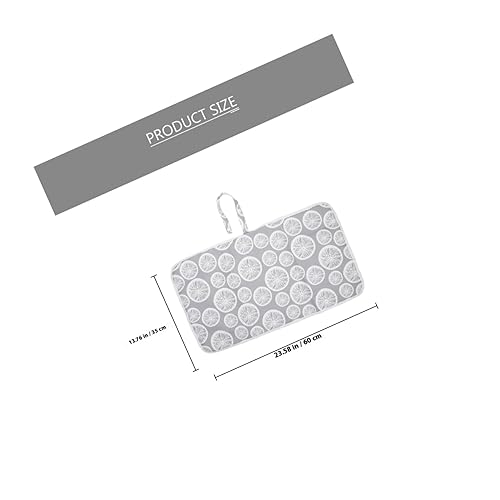 Miniatura 2 de Cambiador de pañales portátil Cojín de viaje reutilizable Cojín ligero para el hogar cambiador para limón gris