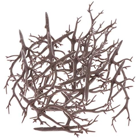 JISADER 2x 10pcs Plastic Artificial Tree Dried Branches Antlers for Wedding Cover