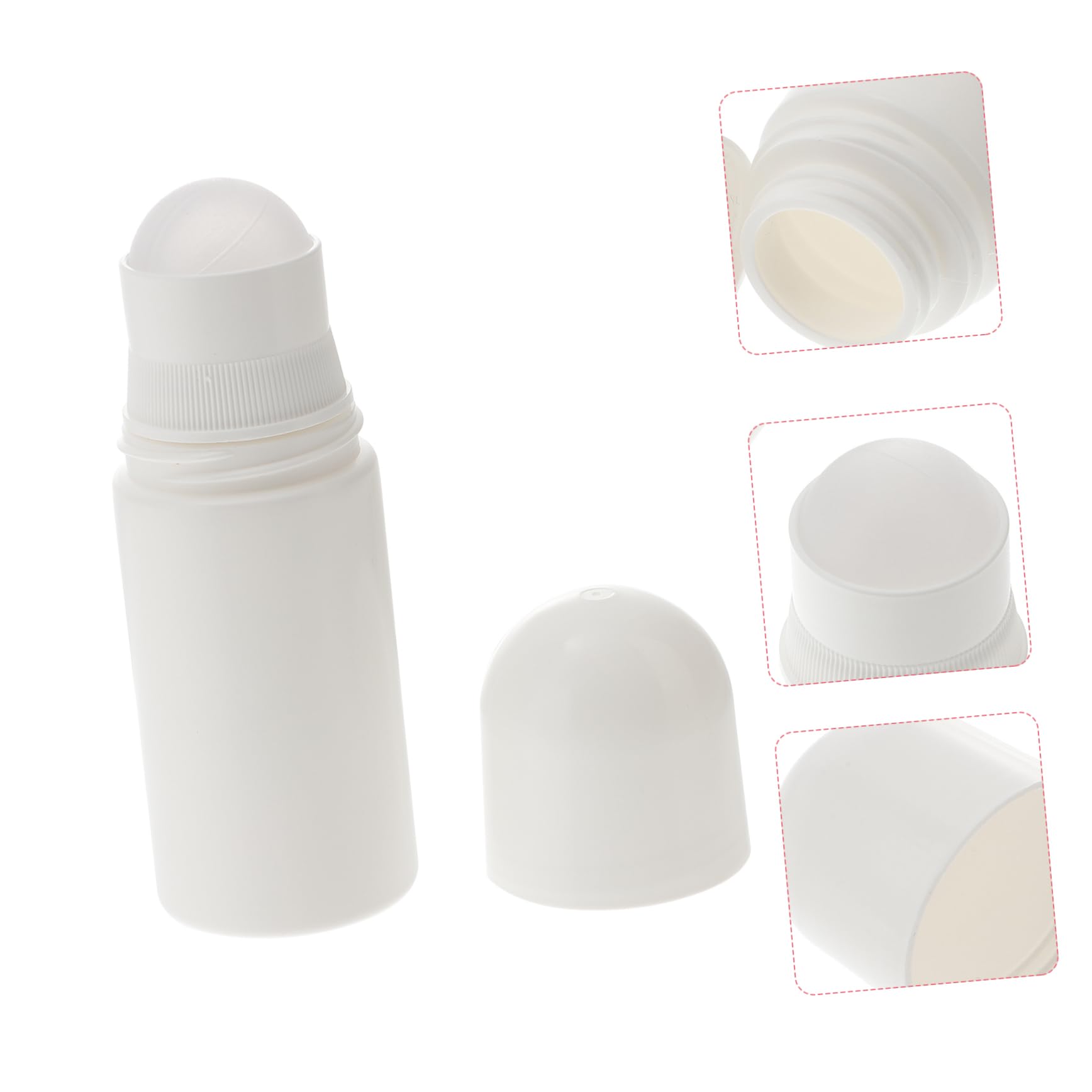 Hemobllo Flaconi Roll-on 50ml in Plastica, 10 Pezzi per Aromaterapia
