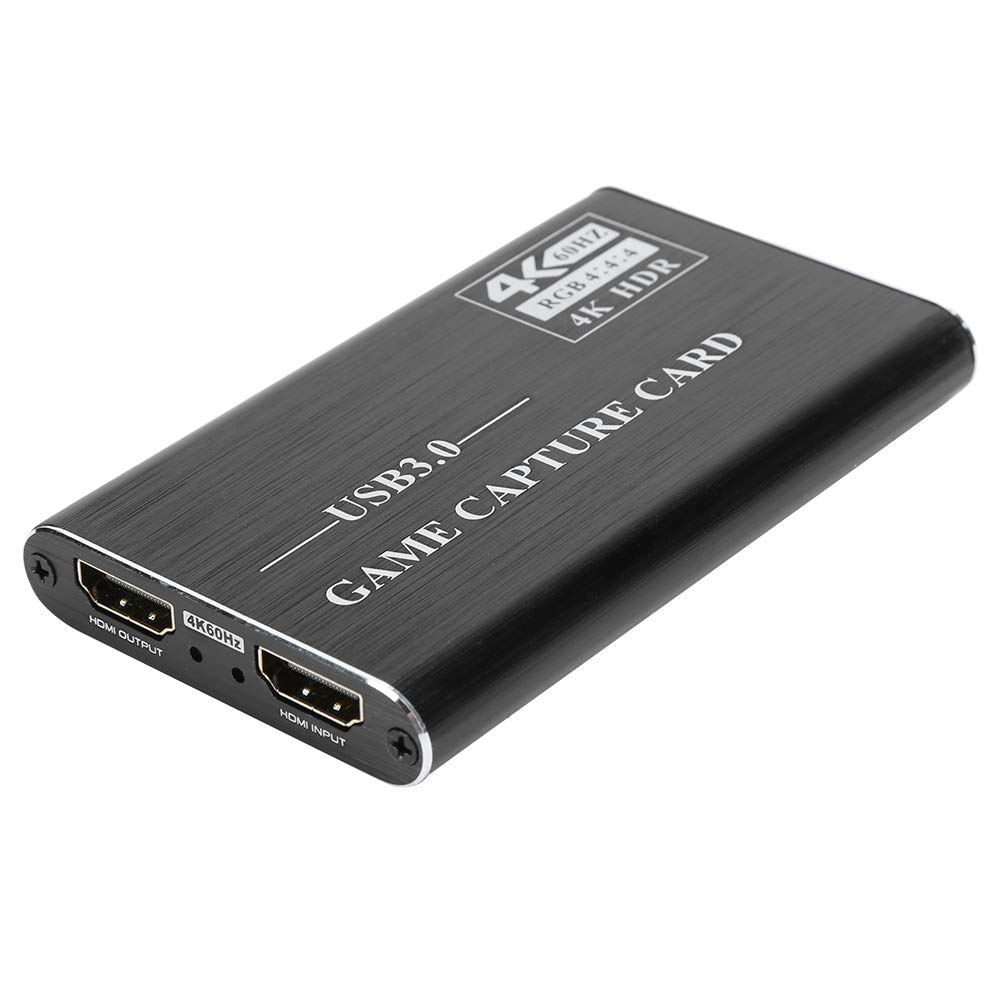 Tarjeta de captura de vídeo HDMI USB3.0, grabador de vídeo HDMI 4K 1080P con salida en bucle, caja de grabación USB 3.0 Plug and Play para transmisión en, compatible con Linux OS
