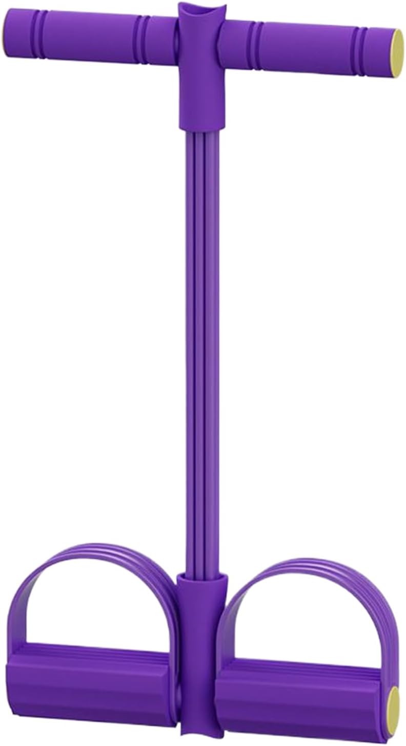 Exercise Resistance Band | Women 4-Tube Pedal Ankle Puller Bands – Full Body Fitness Equipment Stretching Rope for Arms Legs Shoulder Back Sit-up Workout