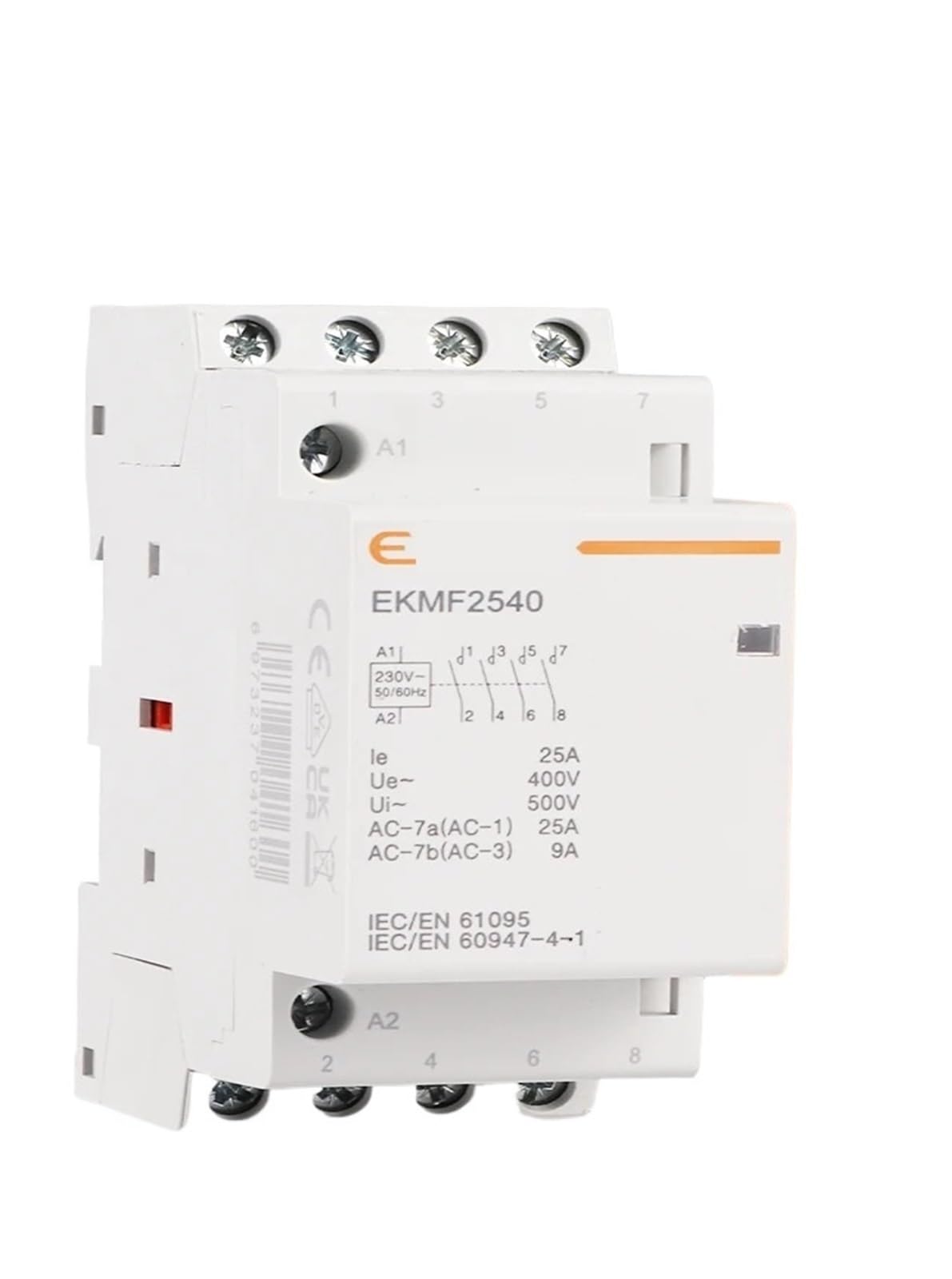 Commutateur triphasé domestique EKMF-2540 pour rail Din