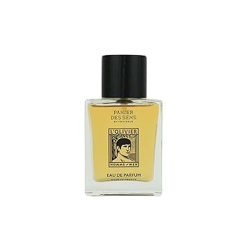 Panier des Sens LOlivier Eau de Parfum for Men - Fresh Mediterranean Olive Wood, Cedar & Citrus Fragrance - Long-Lasting Natural Scent - 1.7 fl oz Spray