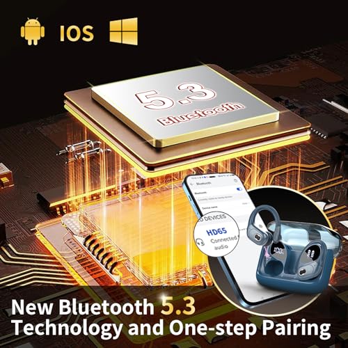 Aptkdoe-Auriculares-Inalambricos-Deportivos-2023-Auriculares-Bluetooth-53-con-HD-Microfono-75H-de-Reproduccion-Cascos-Inalambricos-con-HiFi-Estereo-Comodos-de-Llevar-Azul