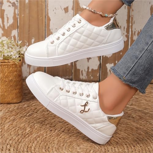 Women Walking Shoes Fashion Comfort Suede Slip on Sneaker Summer Low Top Buckle Design Lace-up Flat Loafers Ergonomics Platform Round Head Shoes4