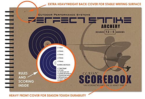 Livre de score Perfect Strike Archery carnet de notation pour archer - 5