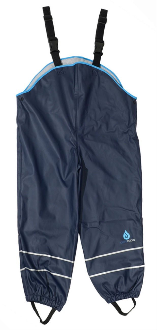 Dry Kids Navy Blue Dungarees Fleece Lined - Navy 7/8Yrs