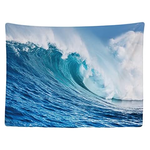 Ulticool - Tapiz Decorativo Ondas Mar para Navegar Playa Cover