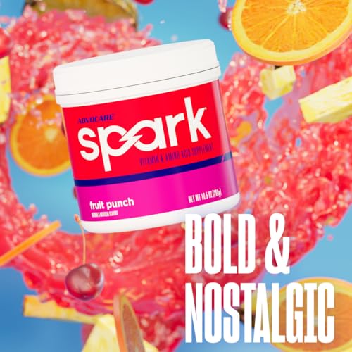 Image of AdvoCare Spark - Energy Drink Mix - Vitamin & Amino Acid Supplement - Supports Energy & Focus - Portable Immune Support - Sugar-Free - Fruit Punch, (10.5 oz)