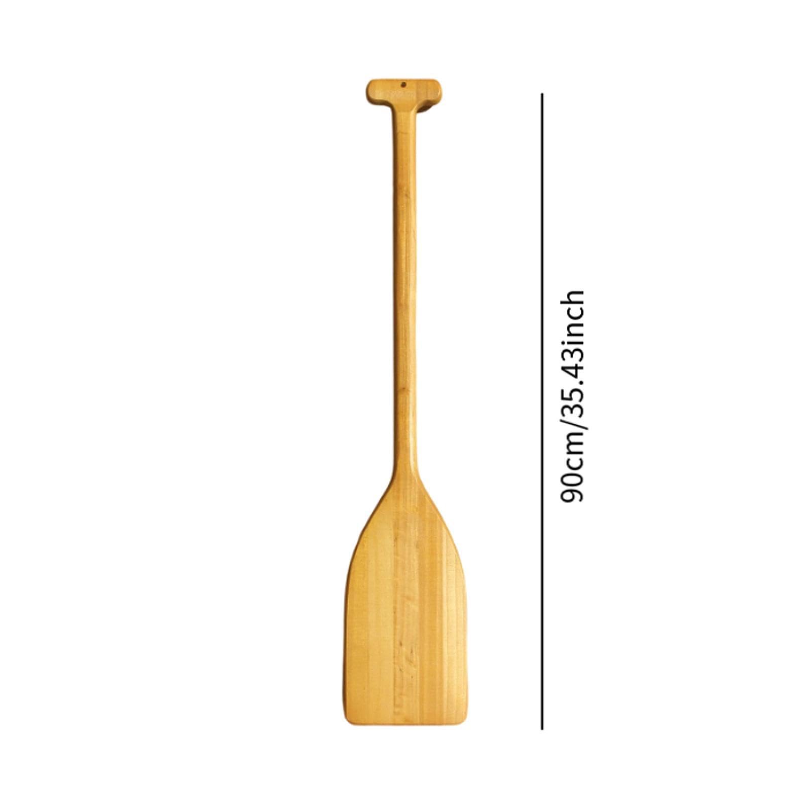 Gralara Pagaia per Barca in Legno per Esterni, Leggera, 90 Cm, Robusta, Decorazione Nautica, Remo per Canoa, Remo per Barca con Maniglia a T Realizzato a Mano