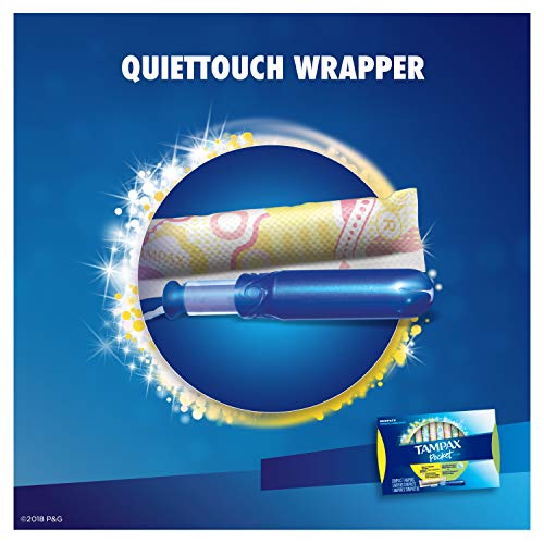 Tampax Pocket Pearl Plastic Tampons, Duopack (Regular/Super Absorbency), Unscented, 30 Count (Packaging May Vary) #TOP5