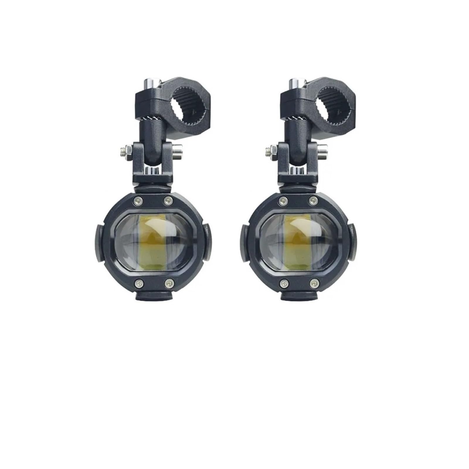 Faro Universal Para Motocicleta Luz Antiniebla Conjunto De LED Auxiliar Para Moto Lámpara Conducción Foco Para Doble Color Conjunto De Faro Moto(2pcs)