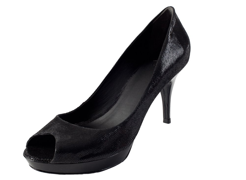 Zofie Women's LUCIA Black Raindrop Suede Pump 10 M US