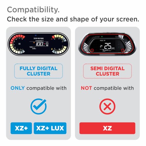 Image of SPARTAN SHIELD [3 PACK] Screen Guard For TATA TIGOR 2025 Facelift || XZ+ & XZ+LUX | 10.25 Inch Infotainment [Thin] + 4 inch Instrument Cluster + Steering Panel Protector || Anti Scratch | Water Resistant | HD Clear | High Touch Sensitivity | TataTigor 9H Car Display Accessories 2026+ [Not Tempered Glass]