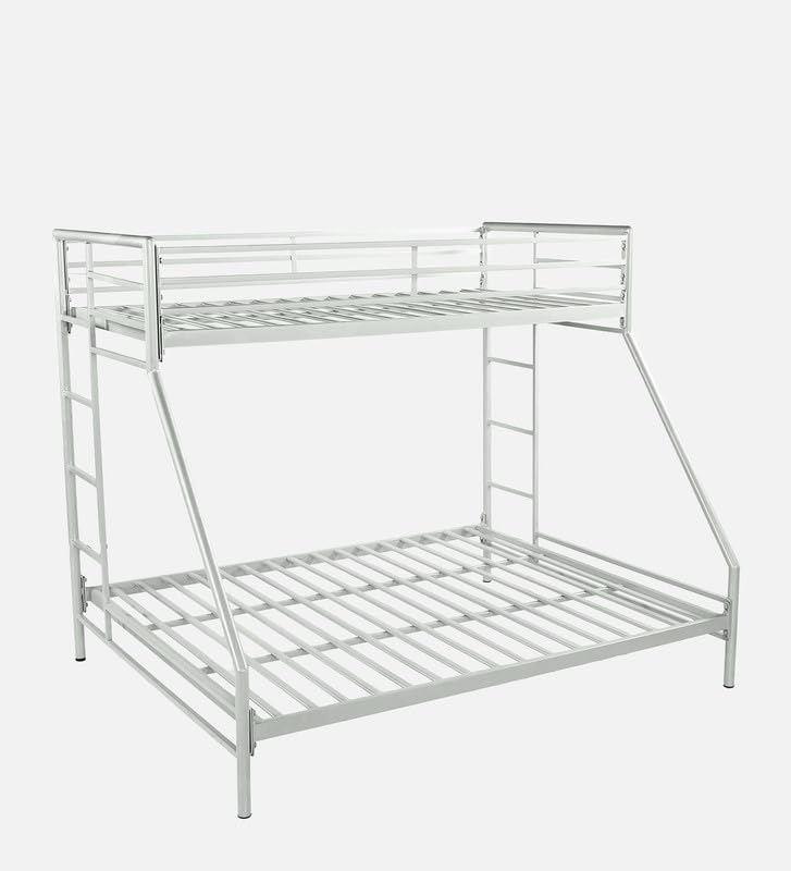 Image of Twin Over Twin Metal Bunk Bed | Bunk Bed Without Storage for Kids & Adult | Double Decker Cot for Kids Room | Space-Saving | Metal Bunker Cot (Mattress Not Included) (Multicolor)