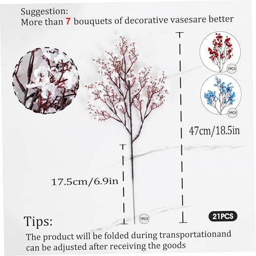 Fleurs artificielles durables rouge blanc bleu pour décoration extérieure