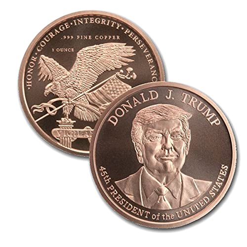 Onza de cobre puro Donald Trump de 39mm redonda coleccionable para numismática 3