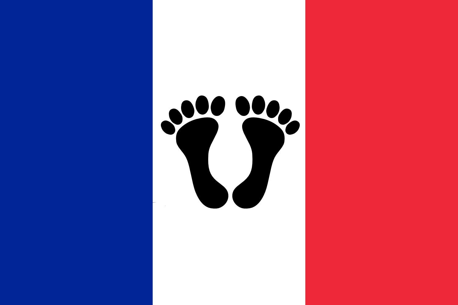 Drapeau Pied-noir grand format de 90x150cm pour pavoisement extérieur