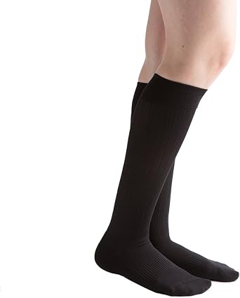 Womens 15-20 mmHg Compression Support Socks, Cushion Rib