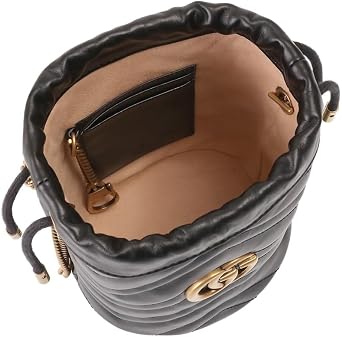 Gucci 575163 DTDRT 1000 Women's Shoulder Bag, Black