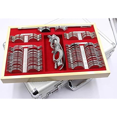 KUUY 104 PCS Set Optometry Trial Lens Set Case Cover