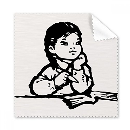 Chiffon de nettoyage tissu lunettes écran téléphone dessin patriotisme fille 5pcs