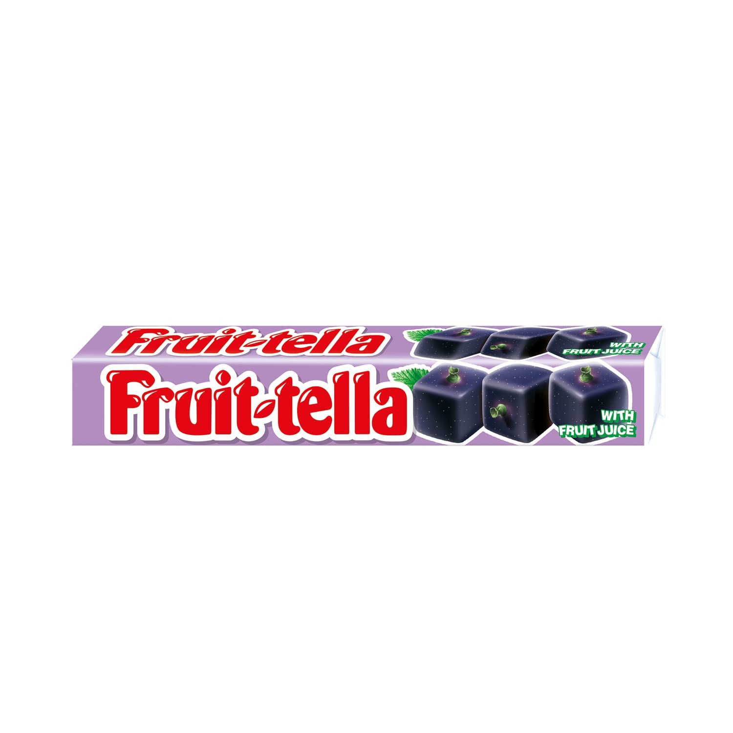 Fruit-tella Juicy Chewy Candy Sweet Blackcurrant Flavor, 32.4g