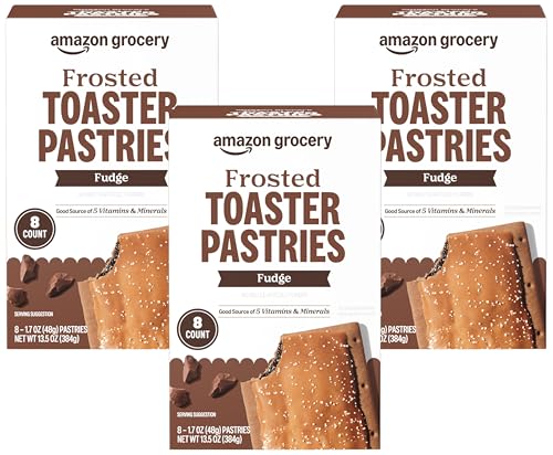 Amazon Fresh, Frosted Fudge Toaster Pastries, (Pack of 24)