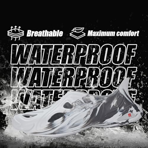 Image of leecook Men's Lightweight Ventilated Clogs, EVA Slip-On Sandals, Waterproof Comfort Footwear, Outdoor Use