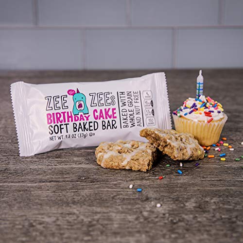 Zee Zees Birthday Cake Soft Baked Snack Bars, Nut-Free, Whole Grain, Naturally Colored and Flavored, 1.3 oz, 30 pack - Thumbnail 3