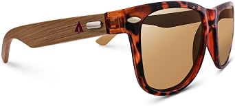 Treehut Wooden Bamboo Sunglasses Temples Classic Retro Square Wood Sunglasses