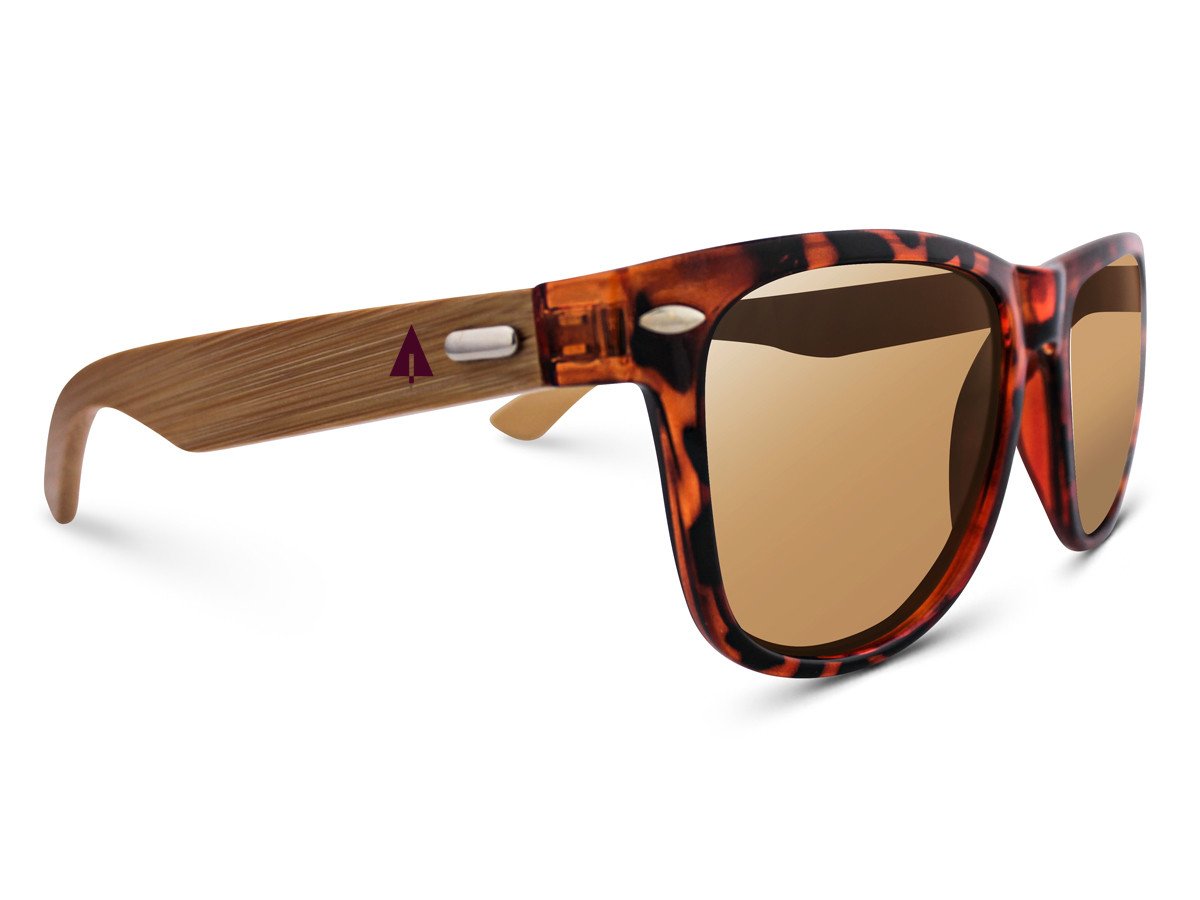 TREEHUT¨ Wooden Bamboo Sunglasses Temples Classic Bali Retro Square Wood Sunglasses