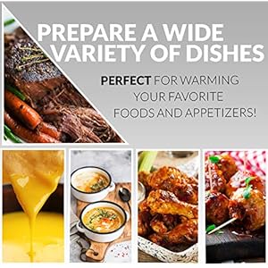 HomeCraft HCTSC15SS Stainless Steel 3-Station 1.5-Quart Oval Slow Cooker Buffet, with Lid & Spoon Rest, Adjustable Heat Control, Perfect for Parties, Holidays, Families HomeCraft HCTSC15SS Stainless Steel 3 Station 15 Quart Oval Slow Cooker Buffet with Lid Spoon Rest Adjustable Heat Control Perfect for Parties Holidays Families